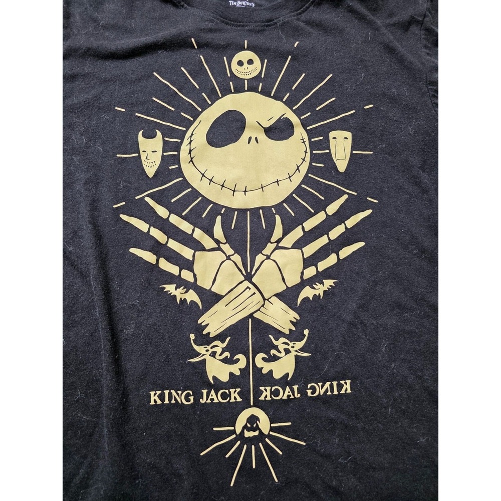 Disney Nightmare Before Christmas Kids Shirt Size 14/16 King Jack on front - Picture 5 of 9